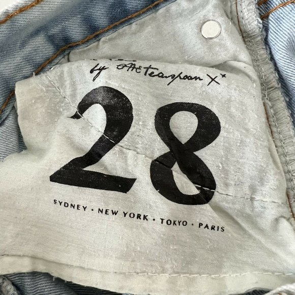 COPY - One Teaspoon Womens Awesome Baggies Low Waist Relaxed Leg Jeans Sz 28 - Picture 9 of 11